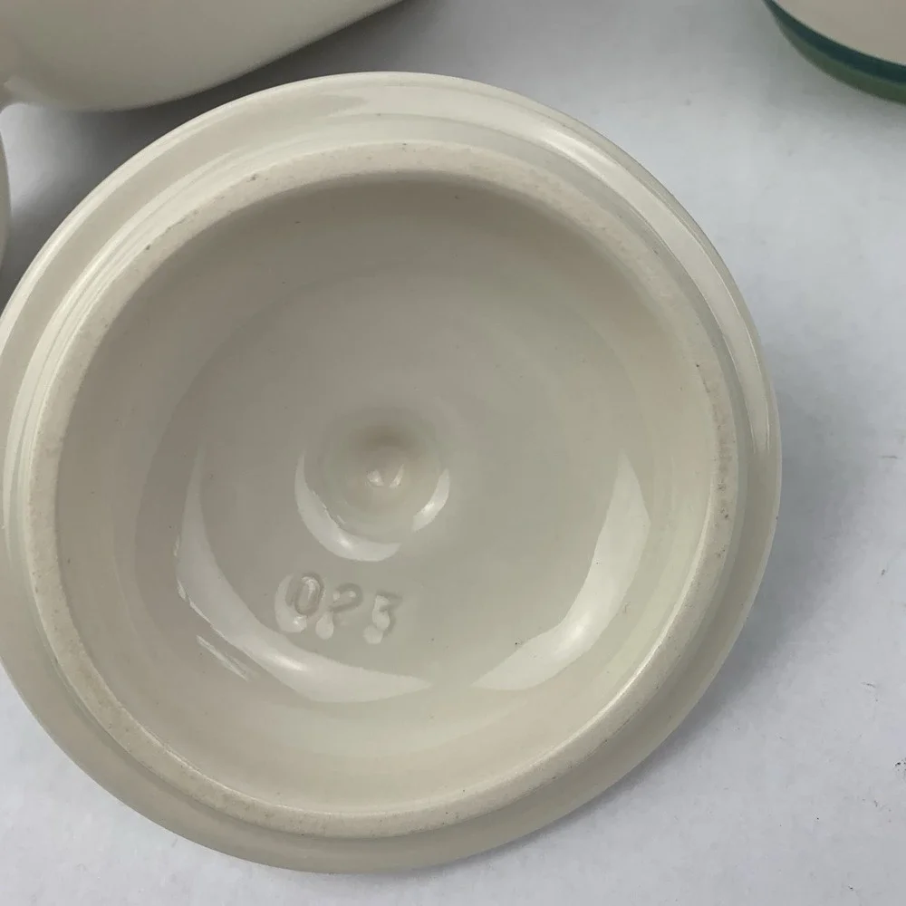 Vintage Pfaltzgraff Creamer And Sugar Bowl Set Ocean Breeze Gravy Holiday Table